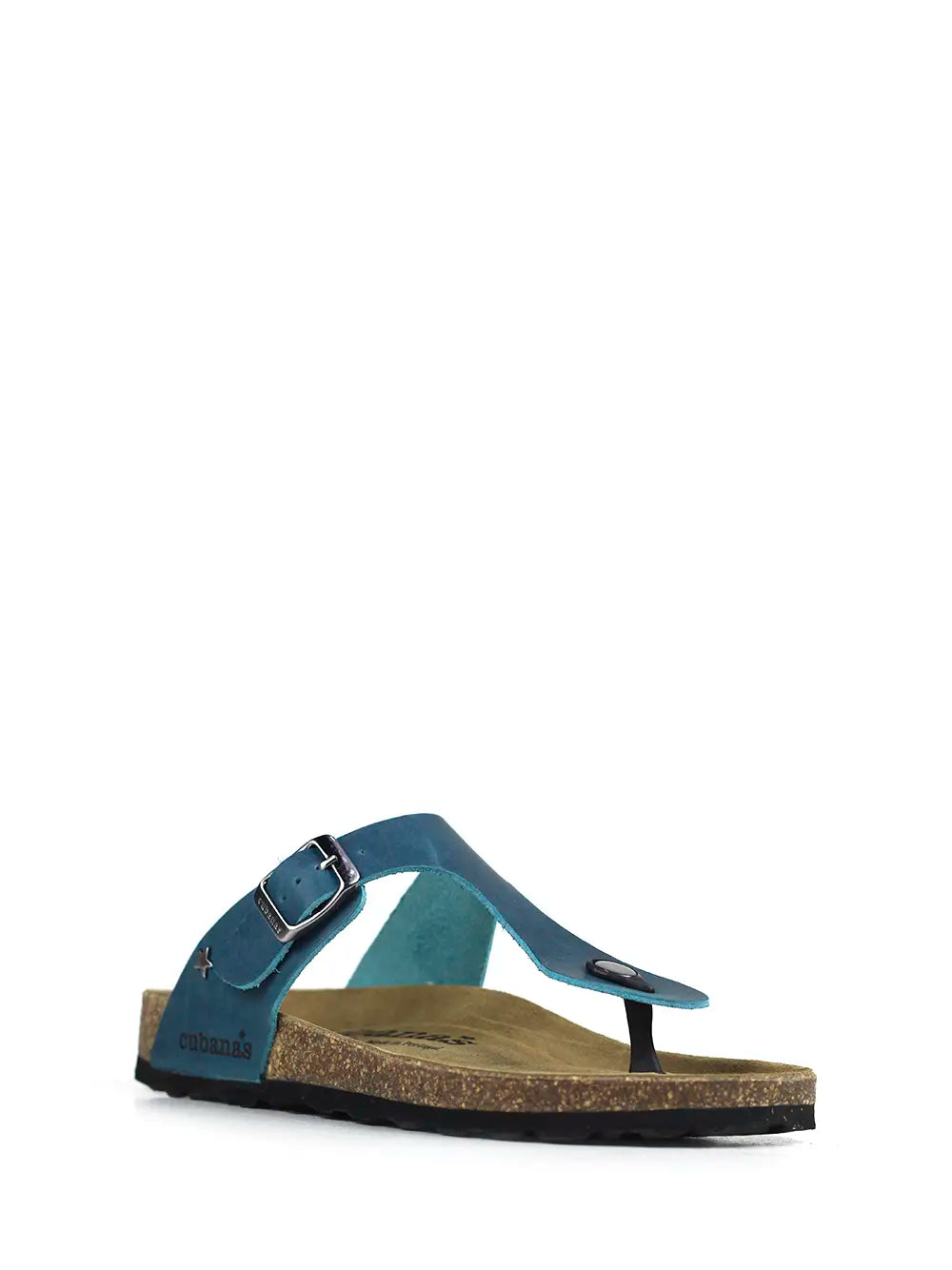 Sandalia Alice de Piel Azul