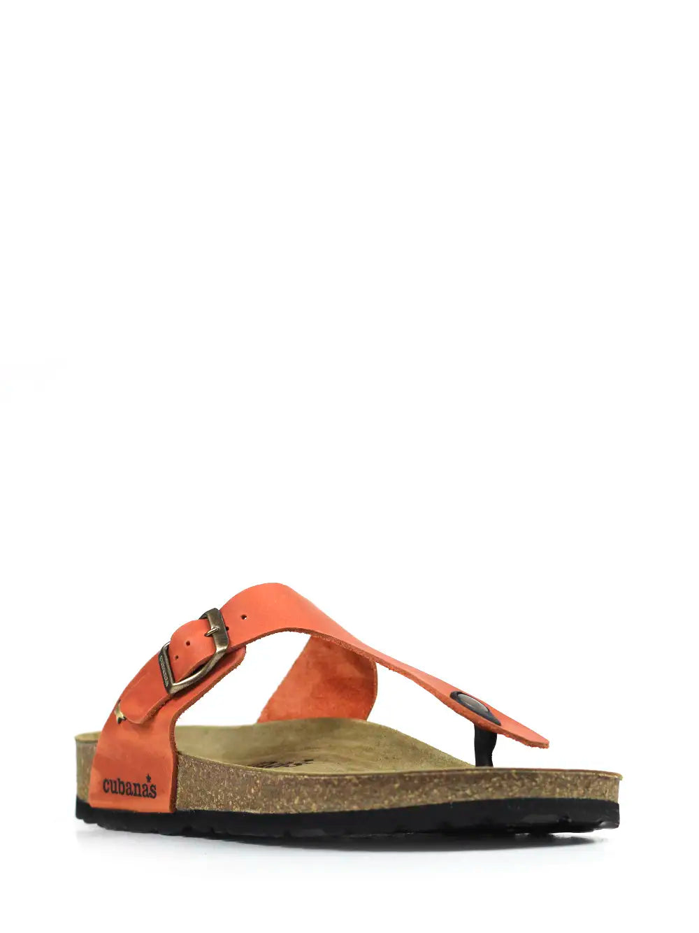 Alice Sandals in Orange Leather