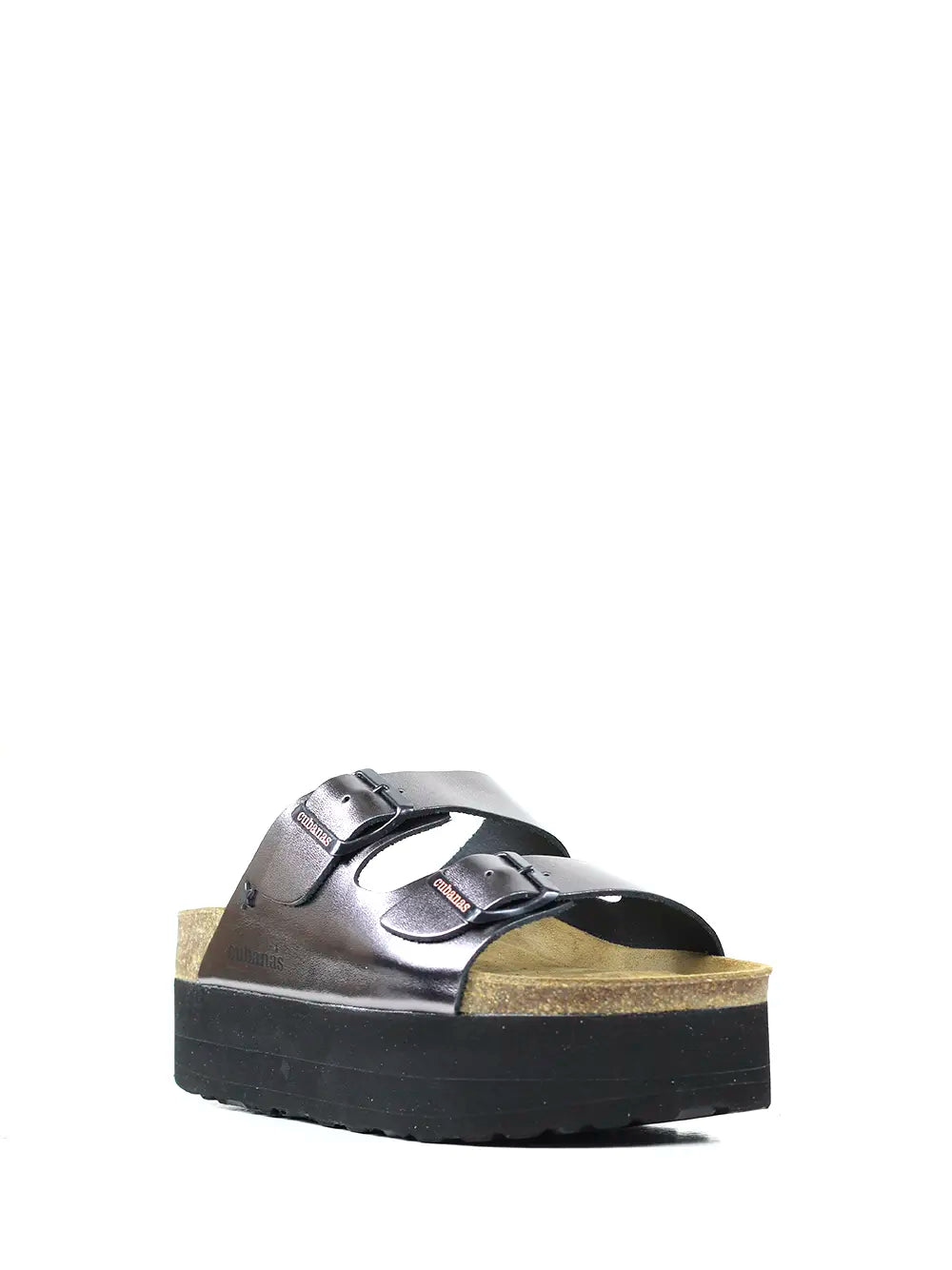 Amalia Platform Sandal in Silver Leather