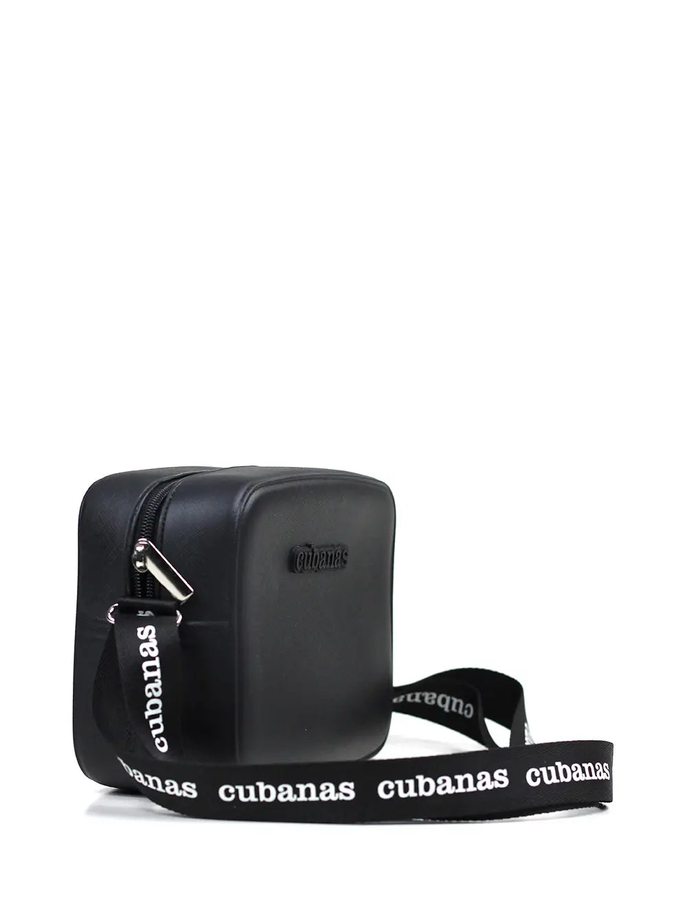 Black PVC Bag with Cubanas Handles