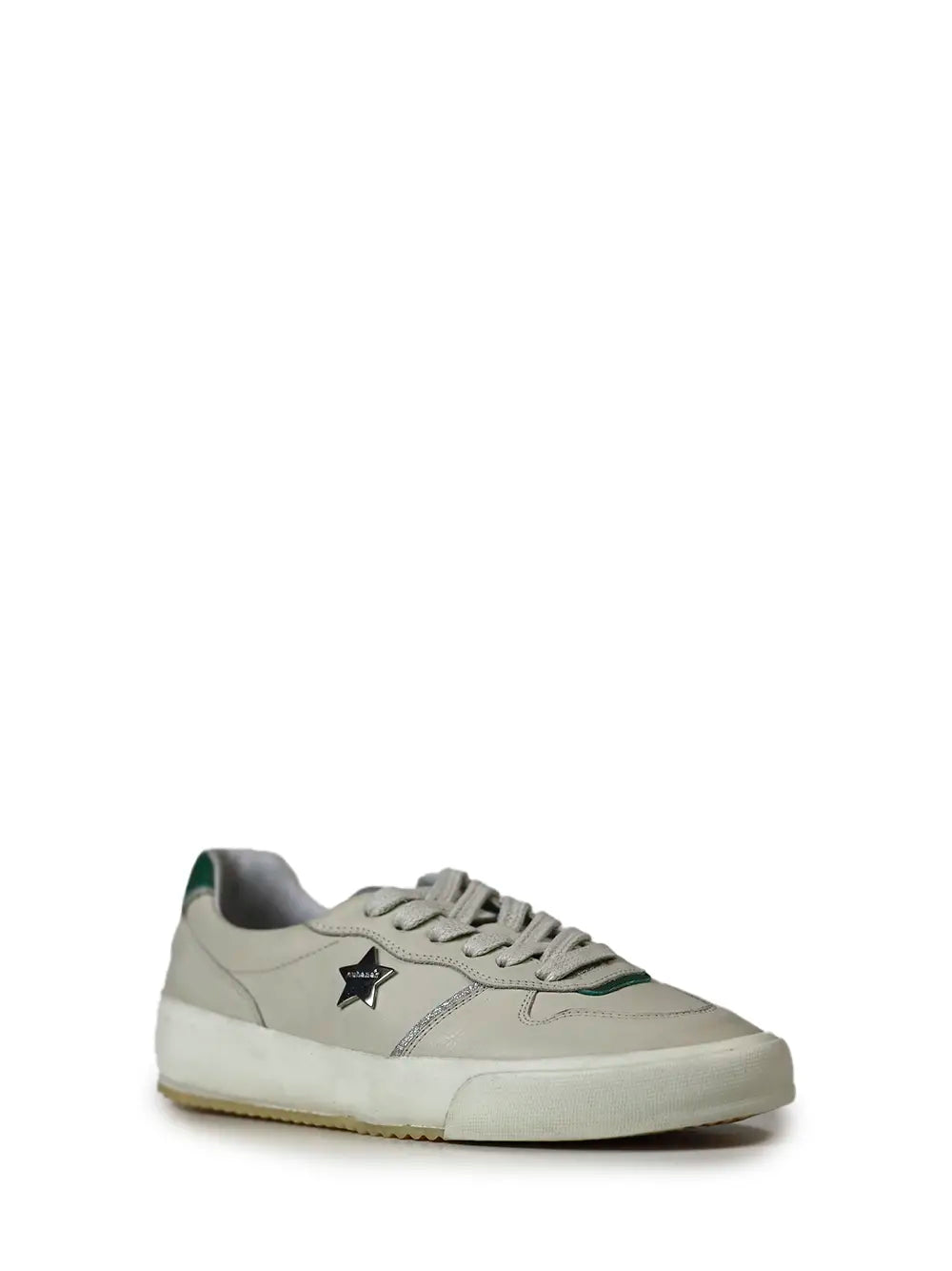 Zapatillas de cuero blanco