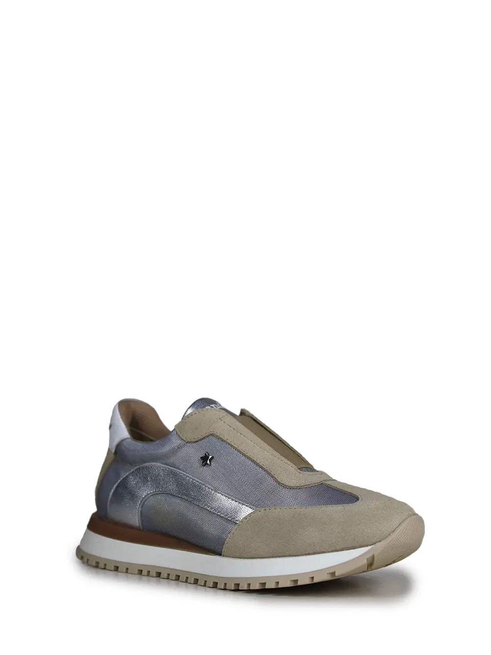 Zapatillas de Ante Beige con Elástico