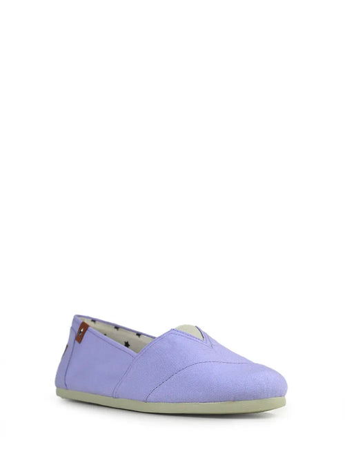 Espadrilles aus lila Stoff