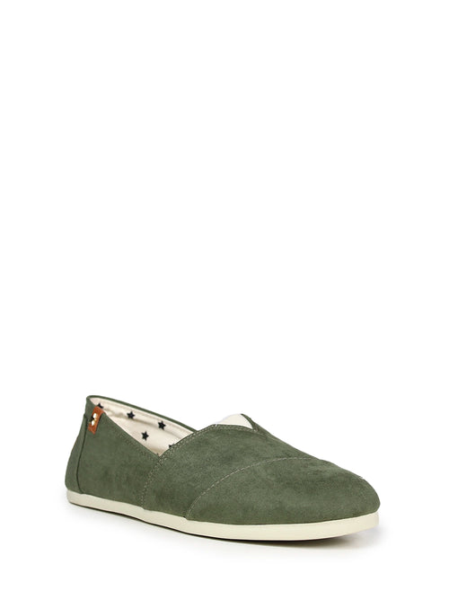 Herren-Espadrilles aus dunkelgrünem Wildleder