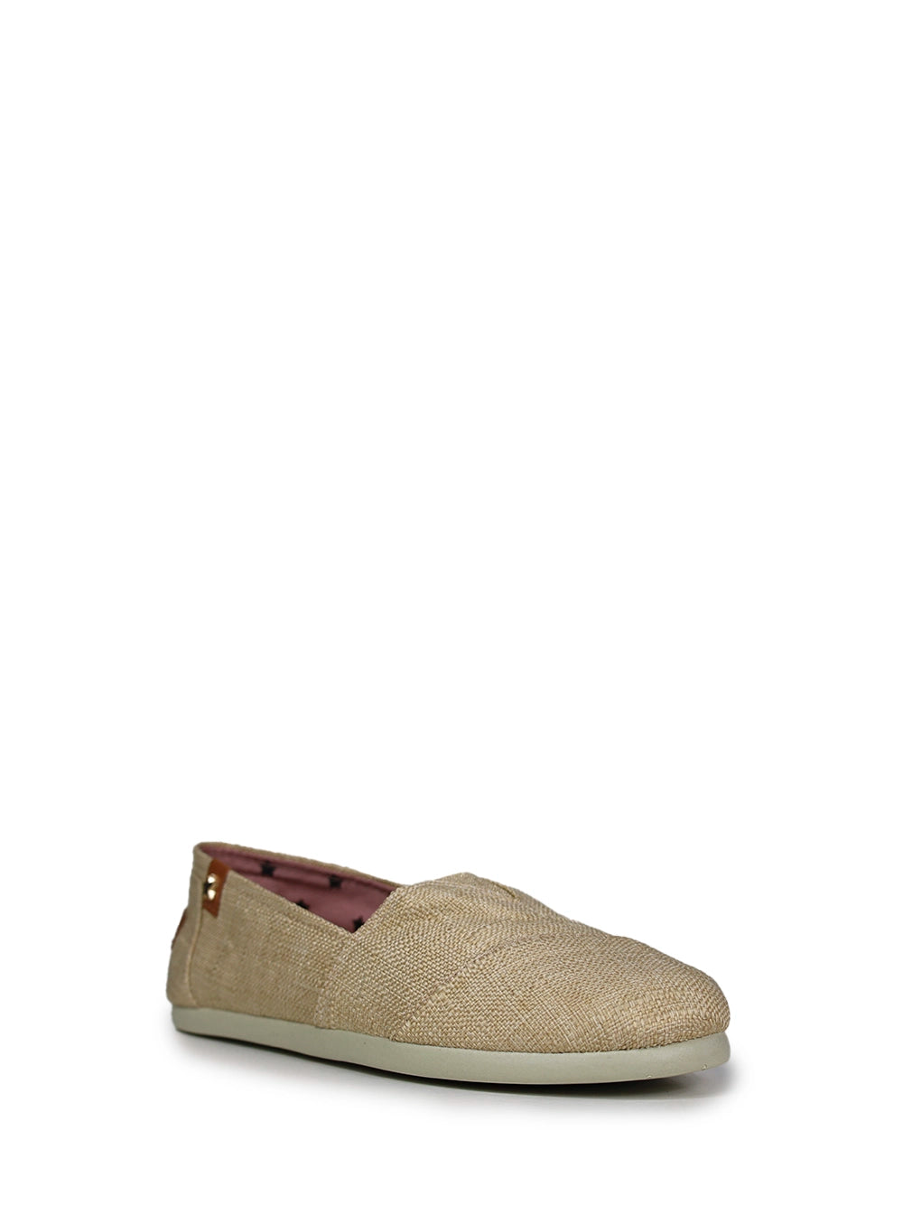 Espadrilles aus beigem Stoff