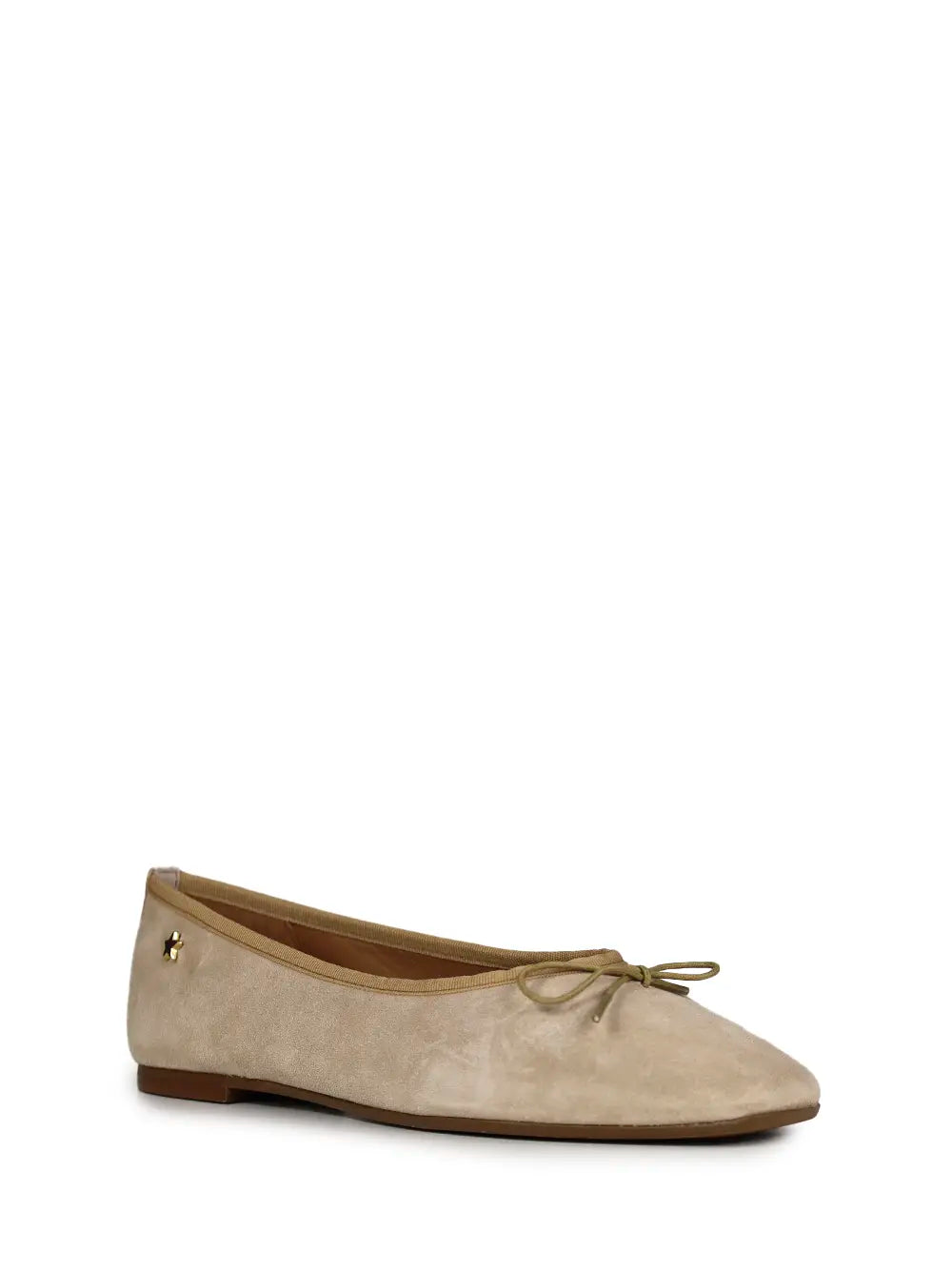 Sabrina em Camurça Beige e Laço