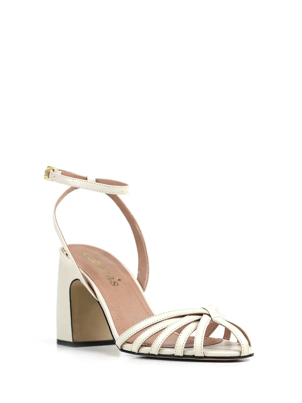 Off-White Leather Strappy Sandals