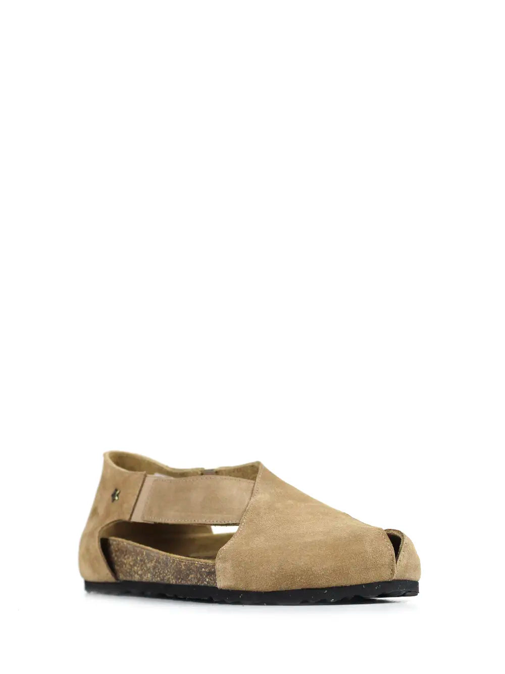 Leonor sandal in beige suede