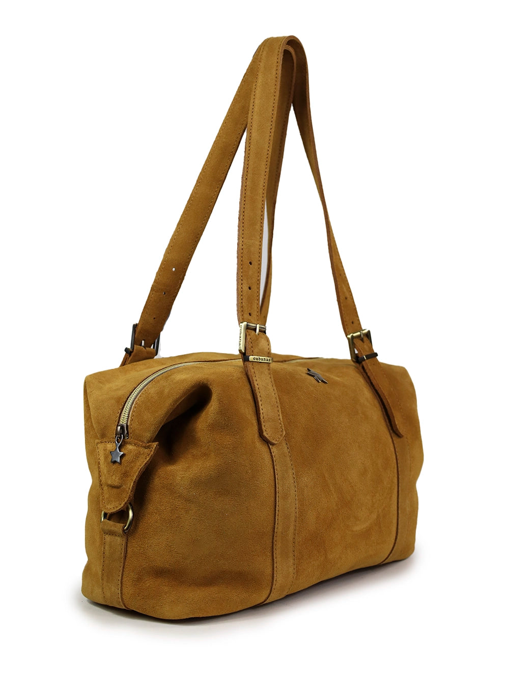 Brown Suede Shoulder Bag