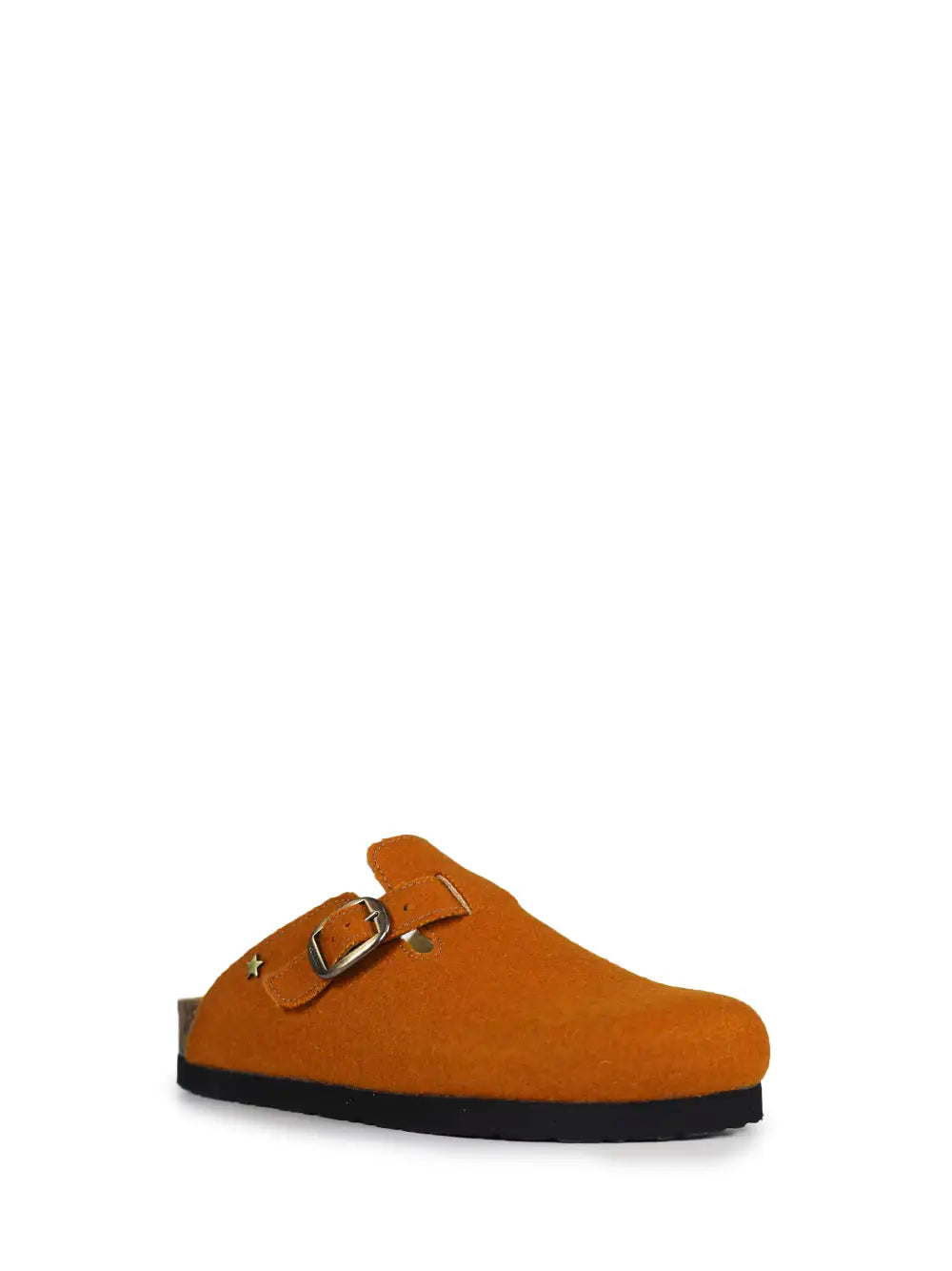 Sandália Maria em Burel Laranja