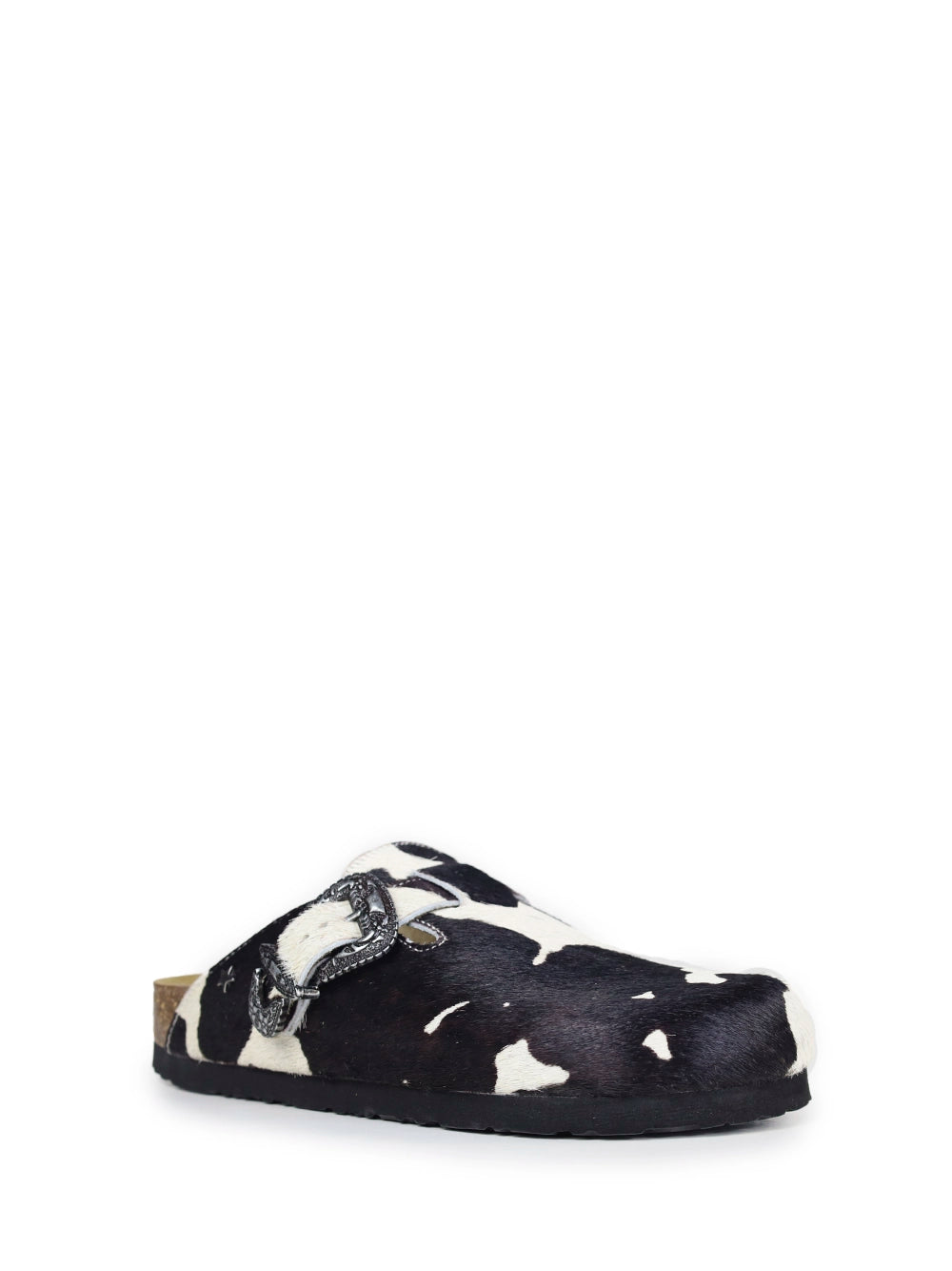 Sandalo Maria con stampa animalier Mucca