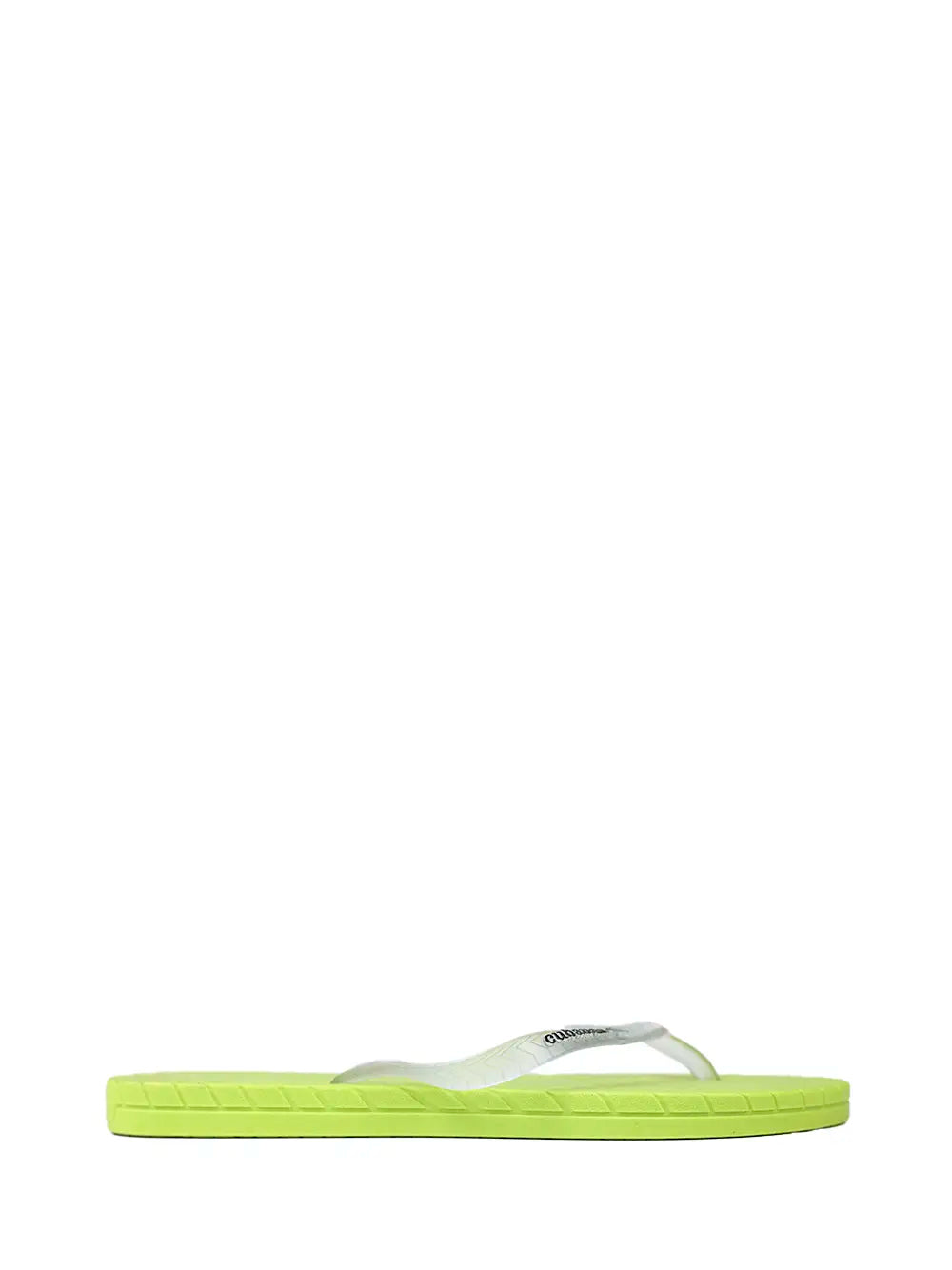 Green Slippers with Transparent Strap