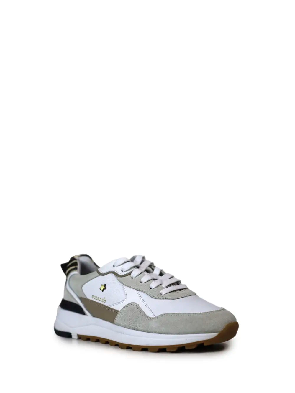 Zapatillas de cuero blanco
