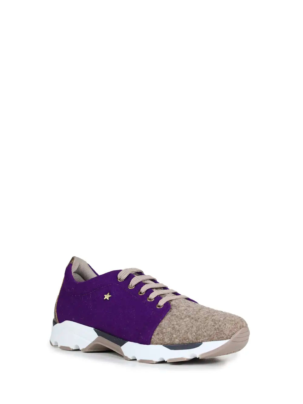 Purple and Gray Burel Sneakers