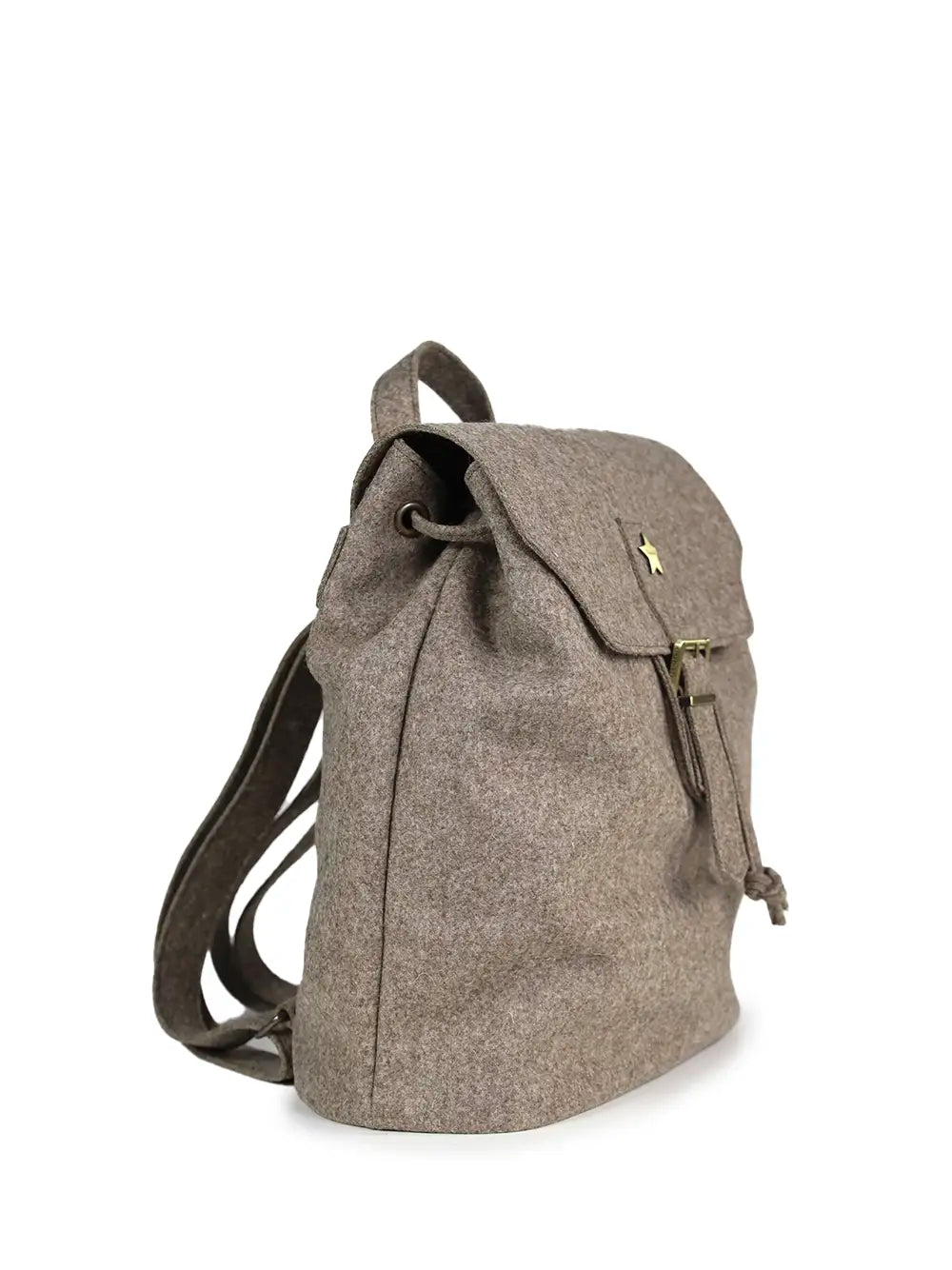 Beige Burel Backpack