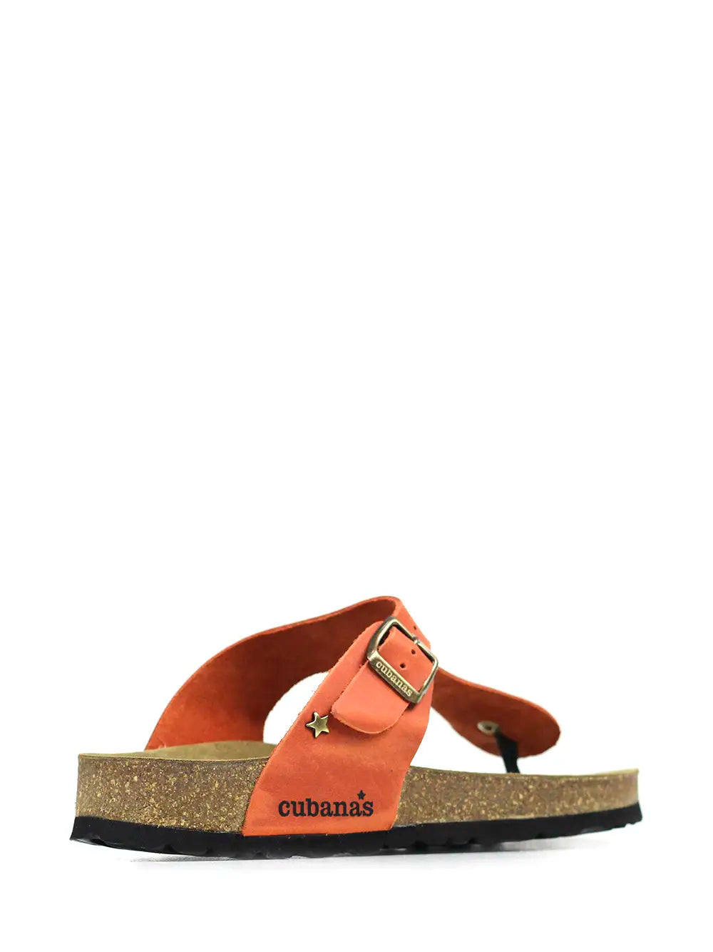 Alice Sandals in Orange Leather