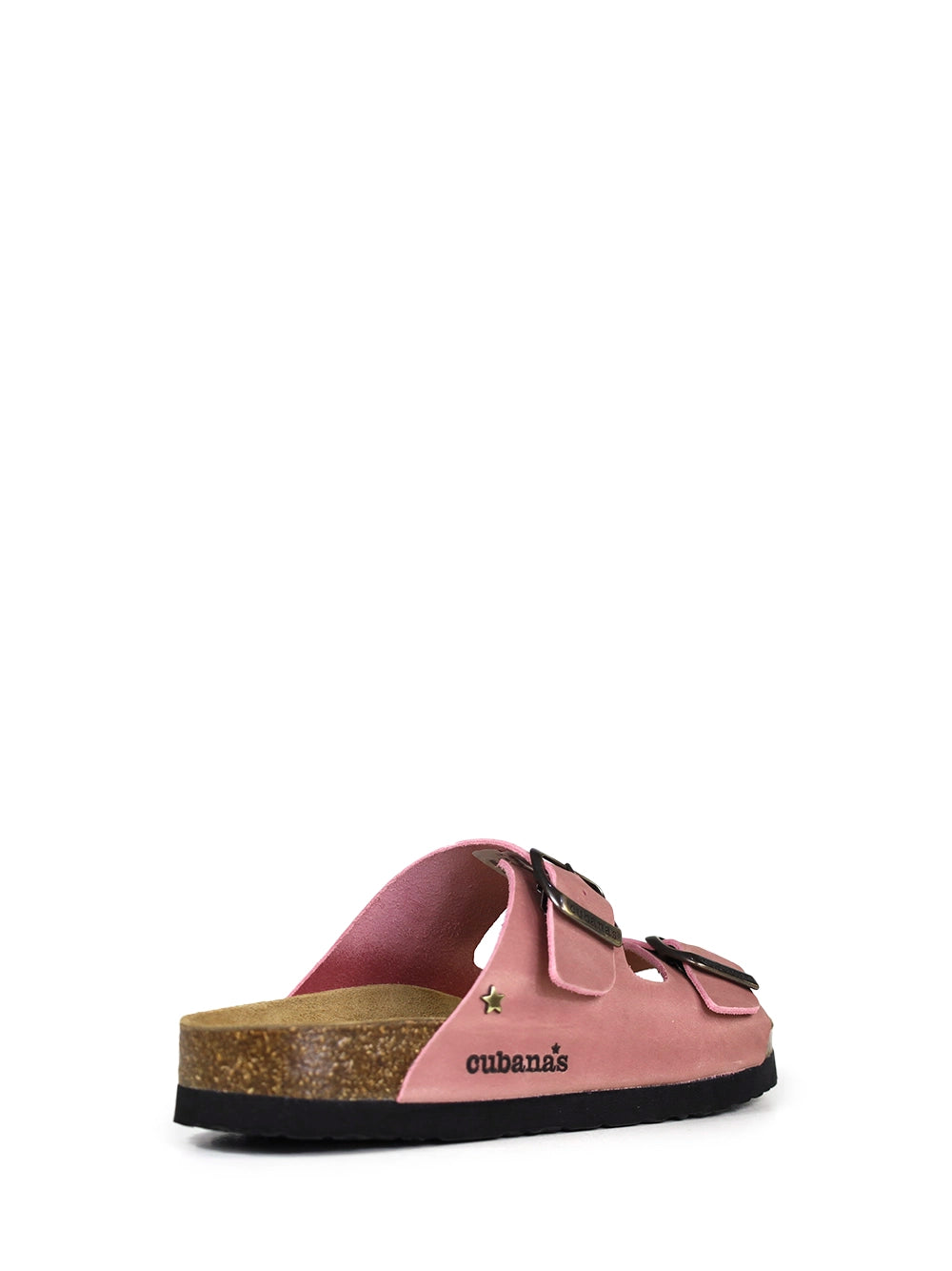 Sandalia Amália de Piel Rosa con Dos Tiras