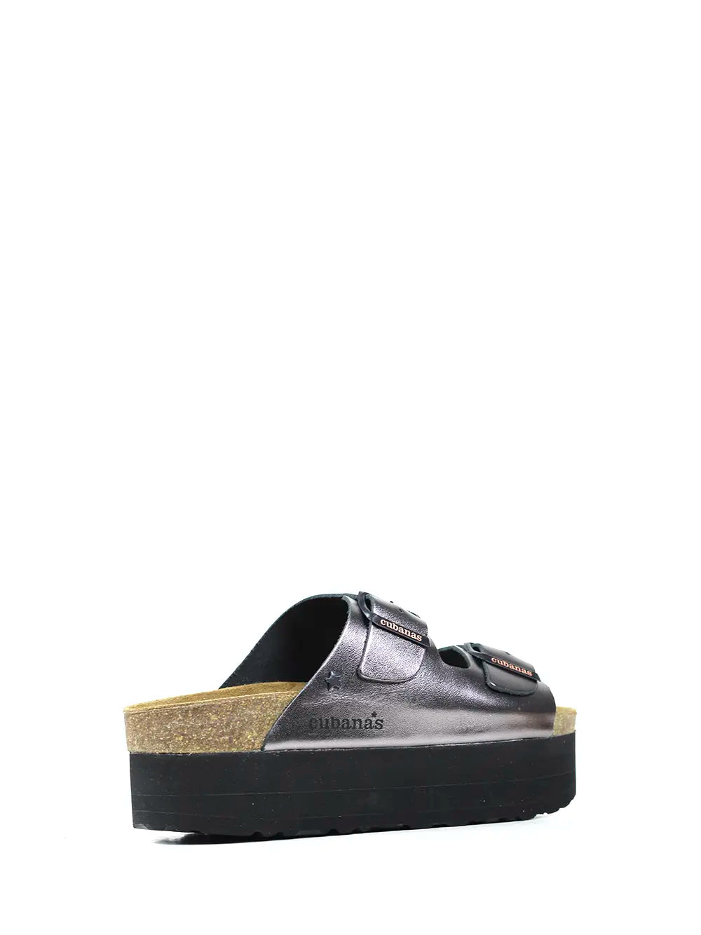 Amalia Platform Sandal in Silver Leather