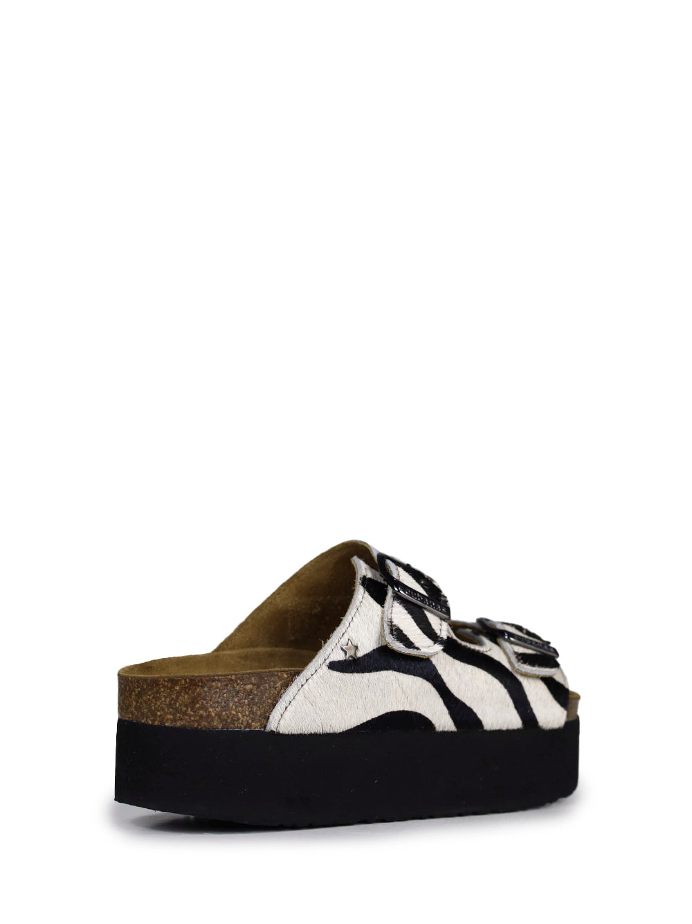 Sandalia Amália Plataforma Animal Print Zebra