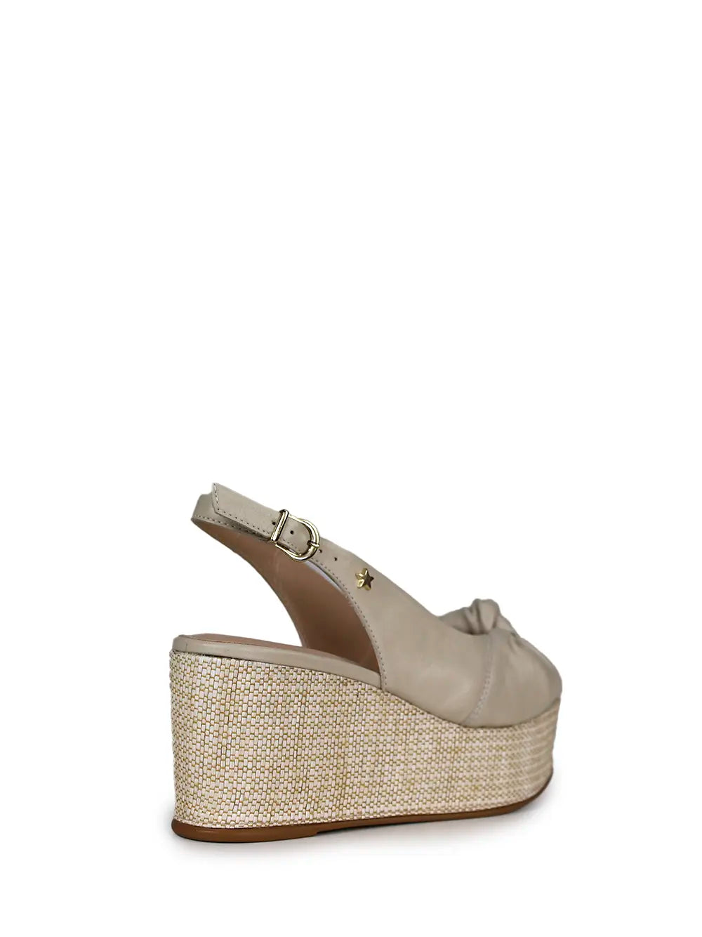 Off-White Leather Platform Sandal