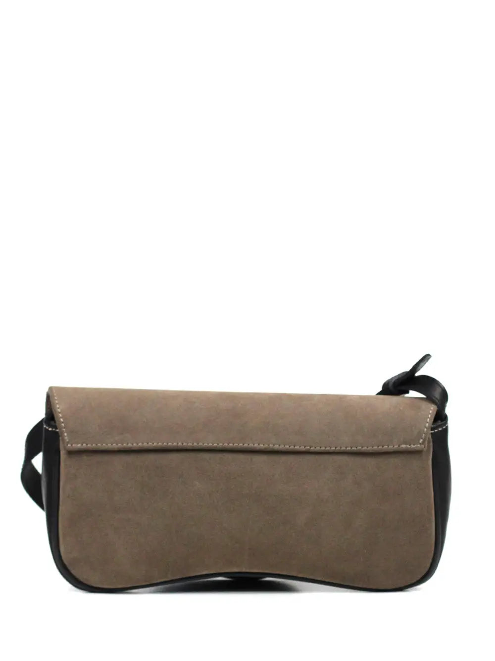 Bolso Mini de Gamuza Marrón y Asa Bandolera