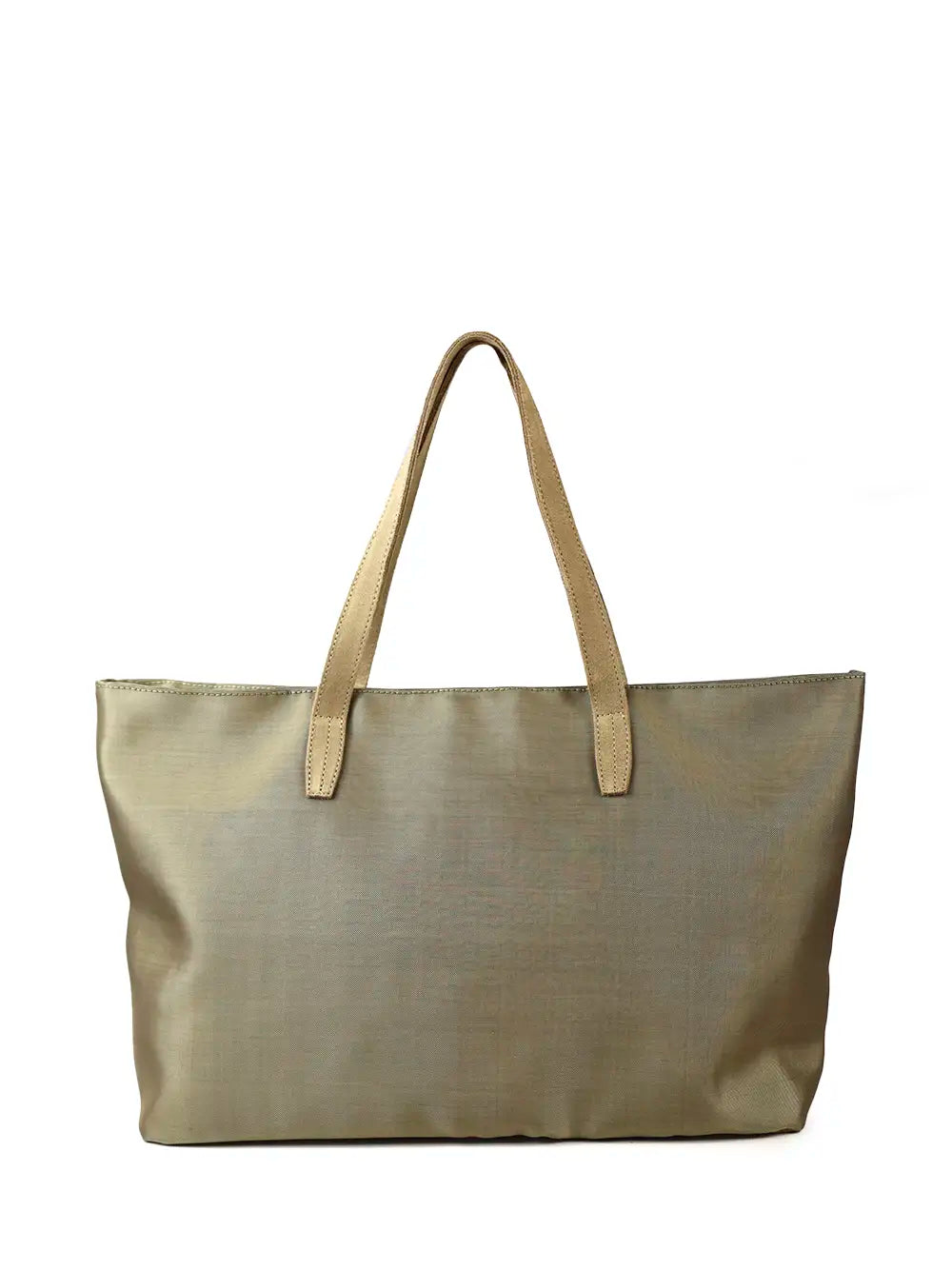 Sac Shopper en Tissu Beige