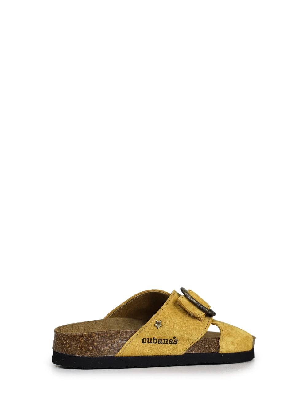 Carmo Yellow Suede Criss-Cross Strap Sandals
