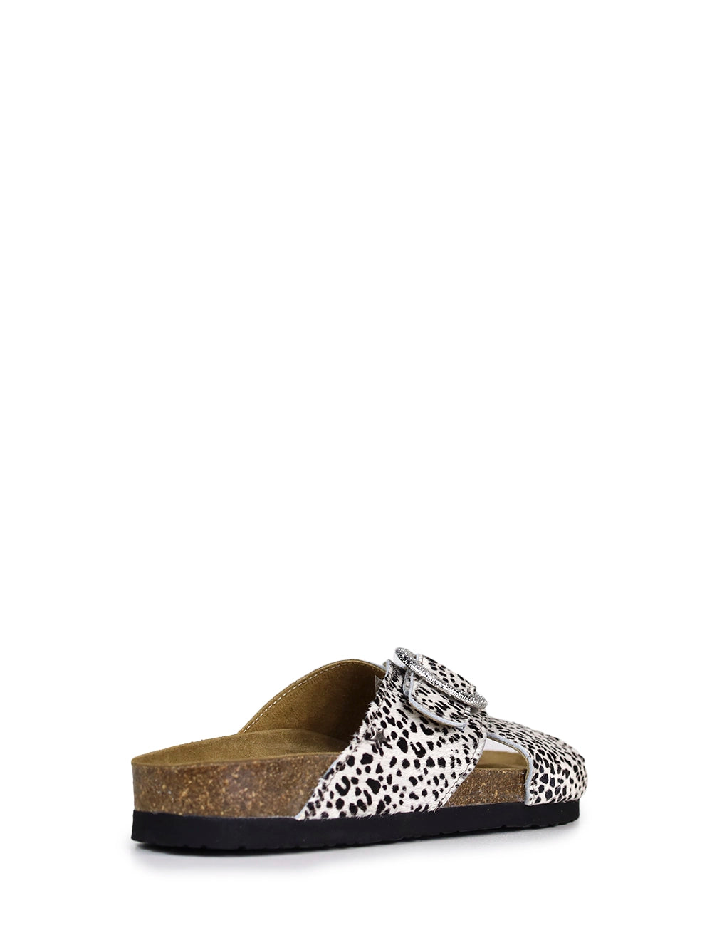 Carmo Sandals in Animal Print and Crisscross Straps