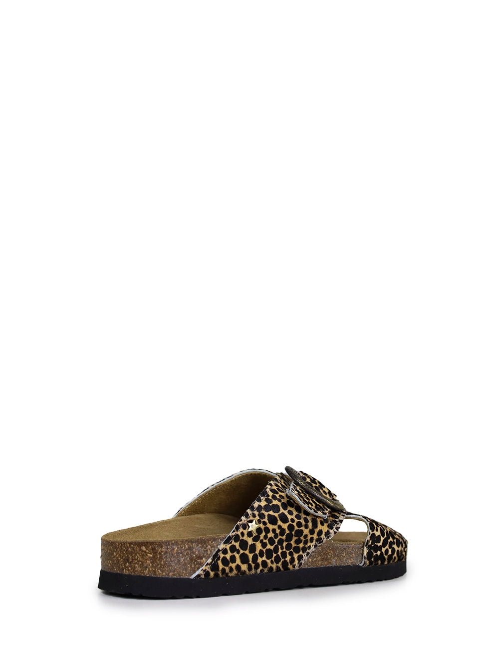 Sandália Carmo em Animal Print e Tiras Cruzadas