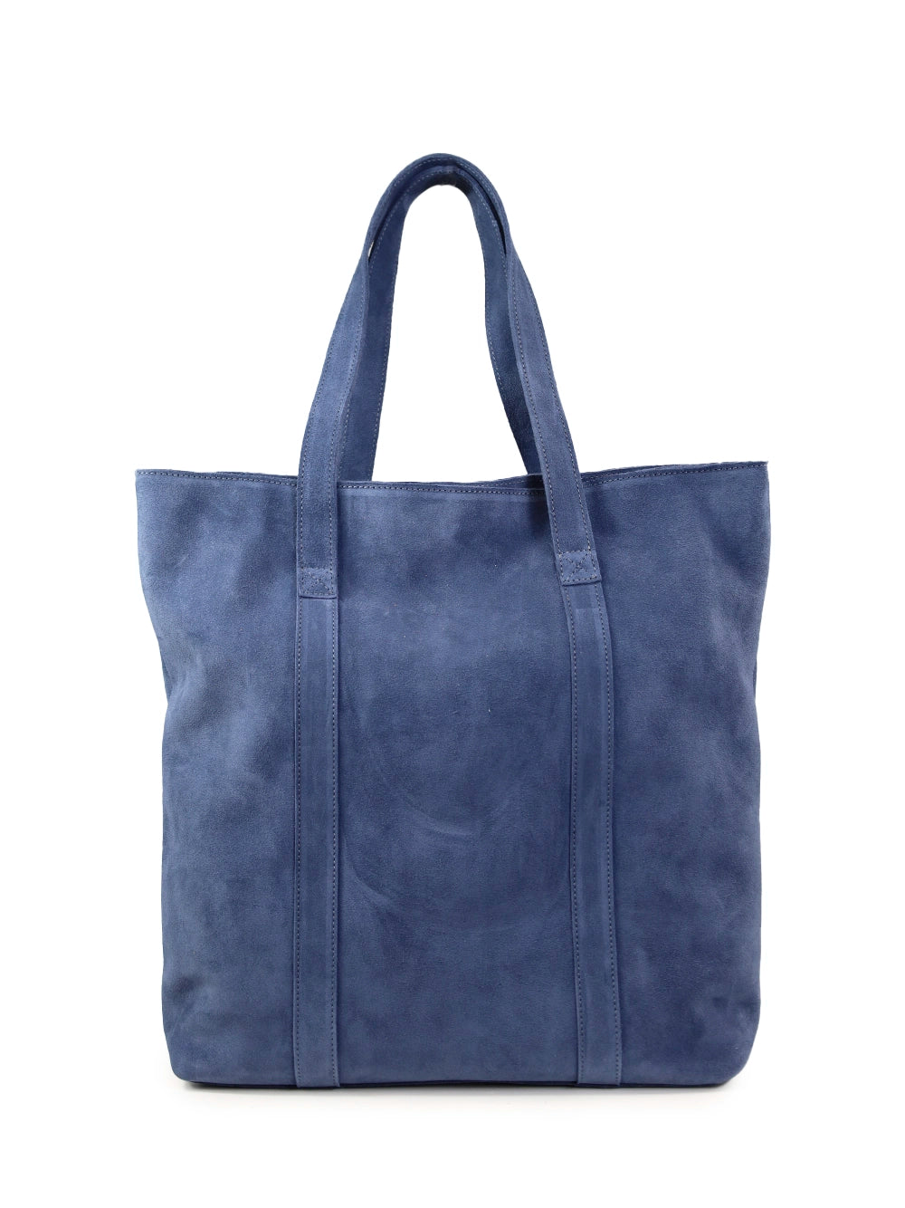 Blue Suede Maxi Bag