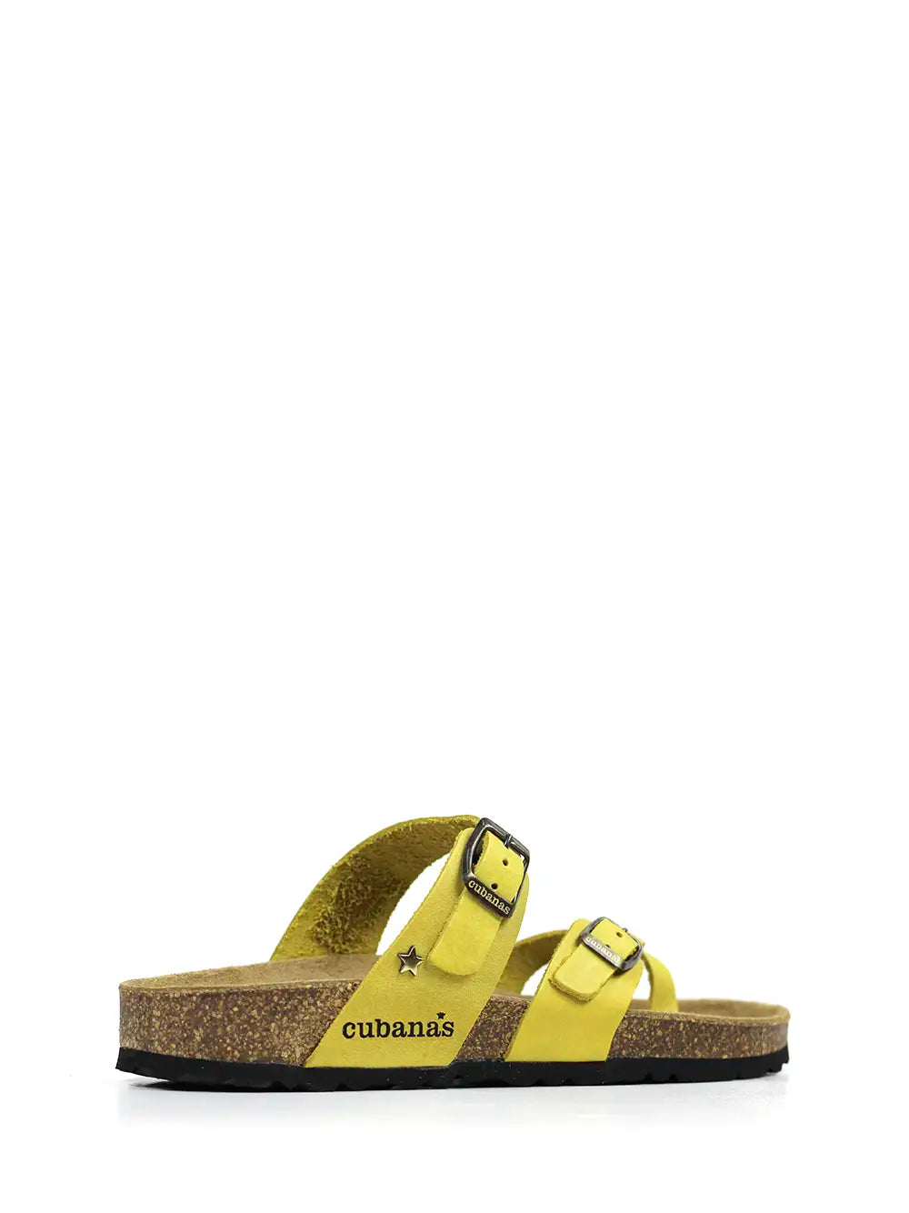 Sandália Nazaré em Pele Amarela e Tiras