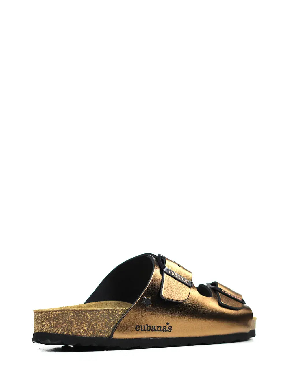 Sandália Amália em Pele Metalizada Dourada