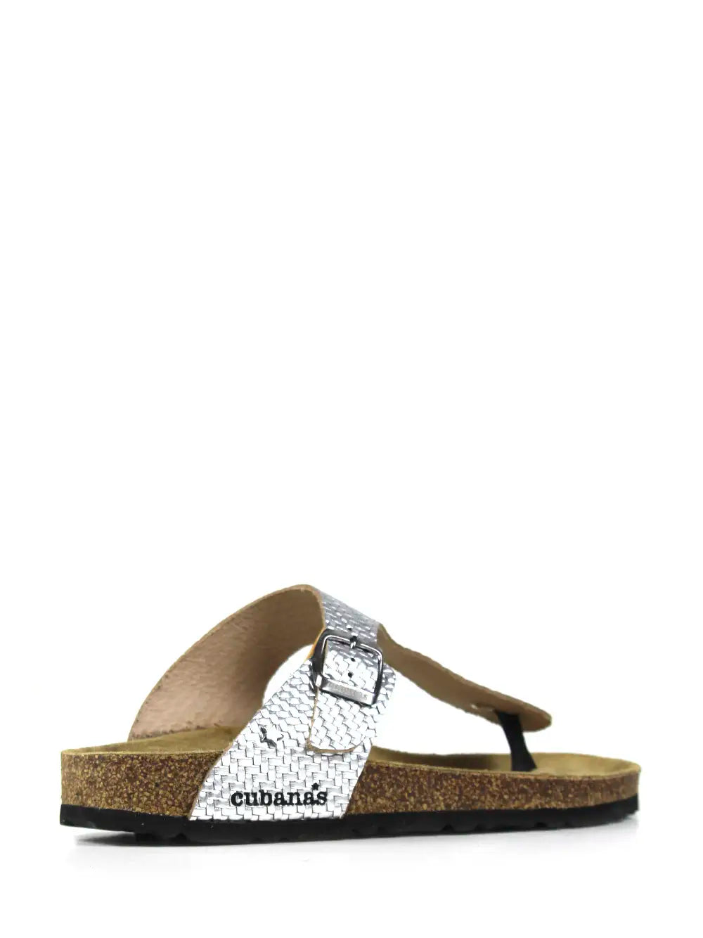 Sandália Alice em Pele Texturizada Prata