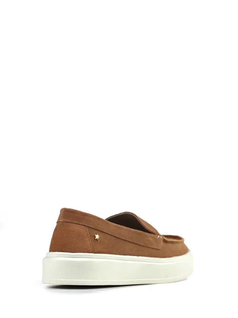 Mocasín de Ante Marrón con Suela Voluminosa