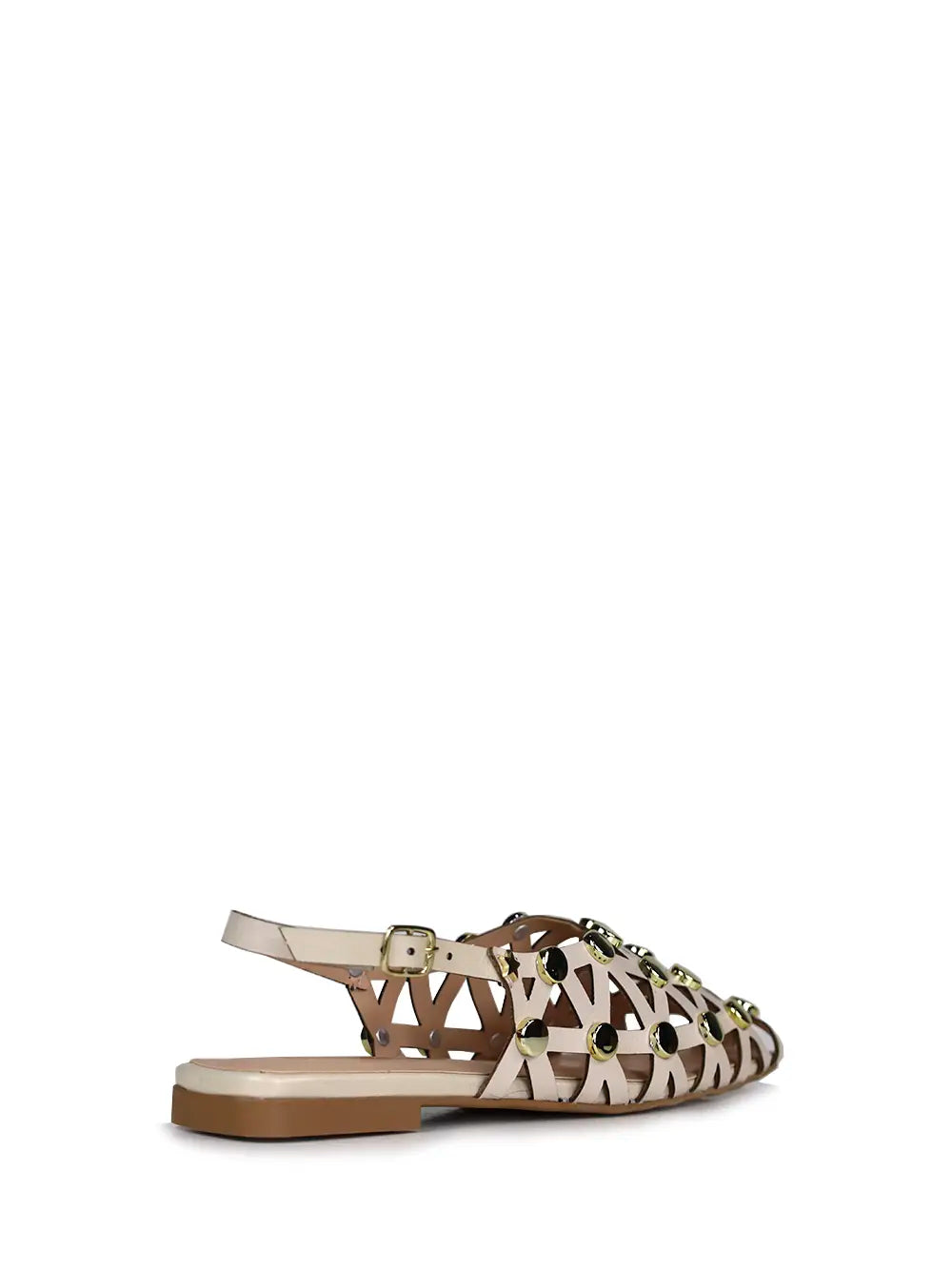 Mule em Branca Pele e Tachas