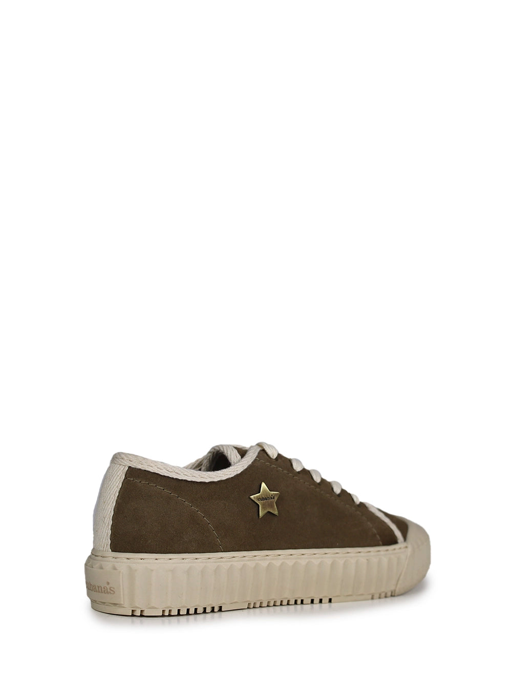 Ténis em Camurça Castanha e Sola Reta