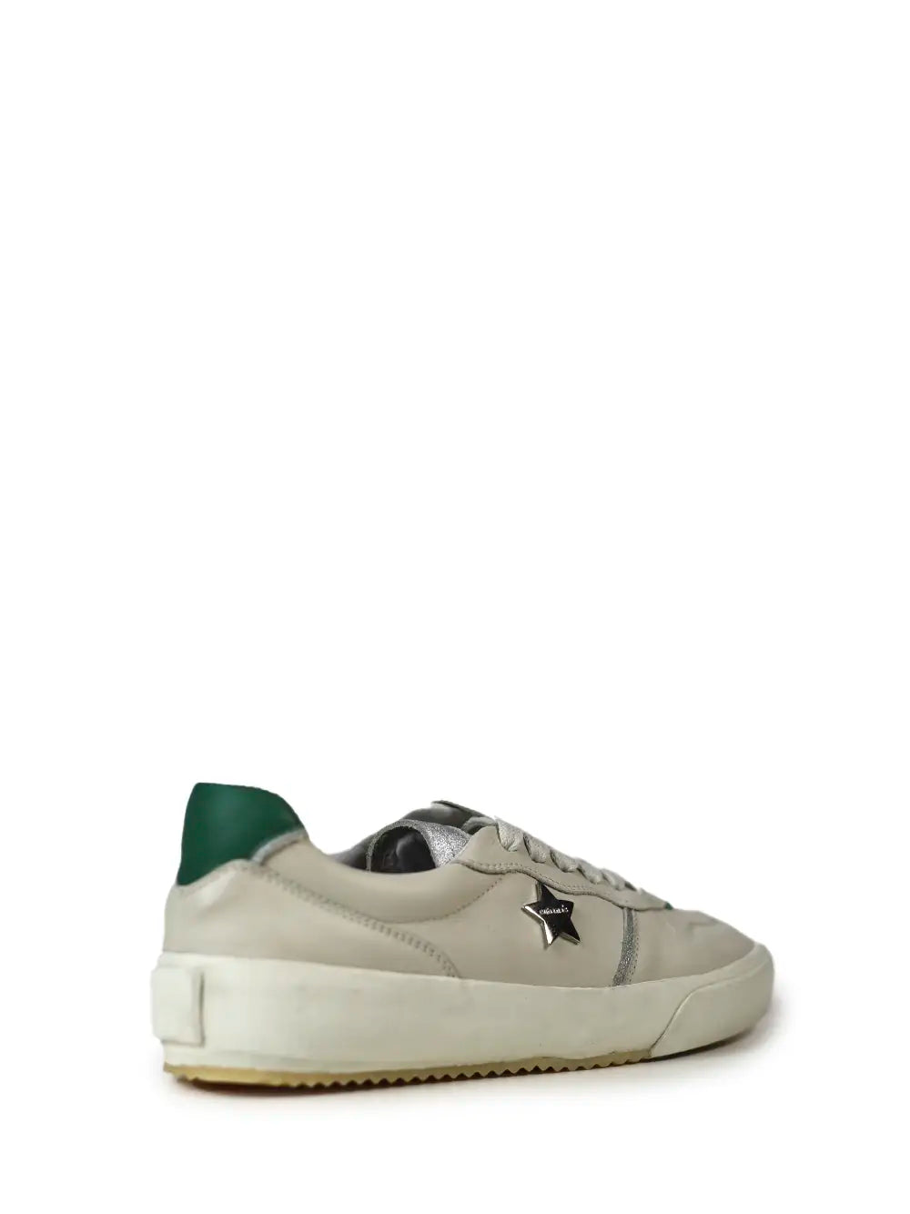 Zapatillas de cuero blanco