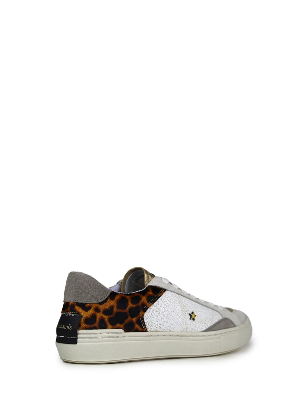 Zapatillas de Piel Blancas y Animal Print Leopardo