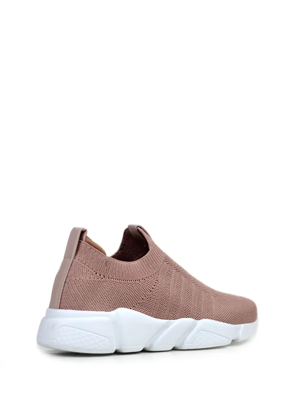 Zapatillas beige de tela con suela gruesa