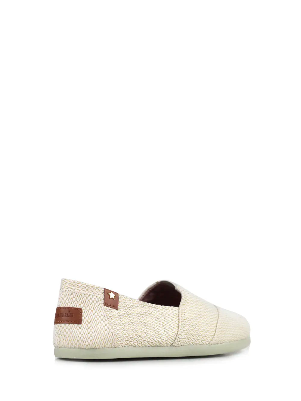 White and Yellow Fabric Espadrilles