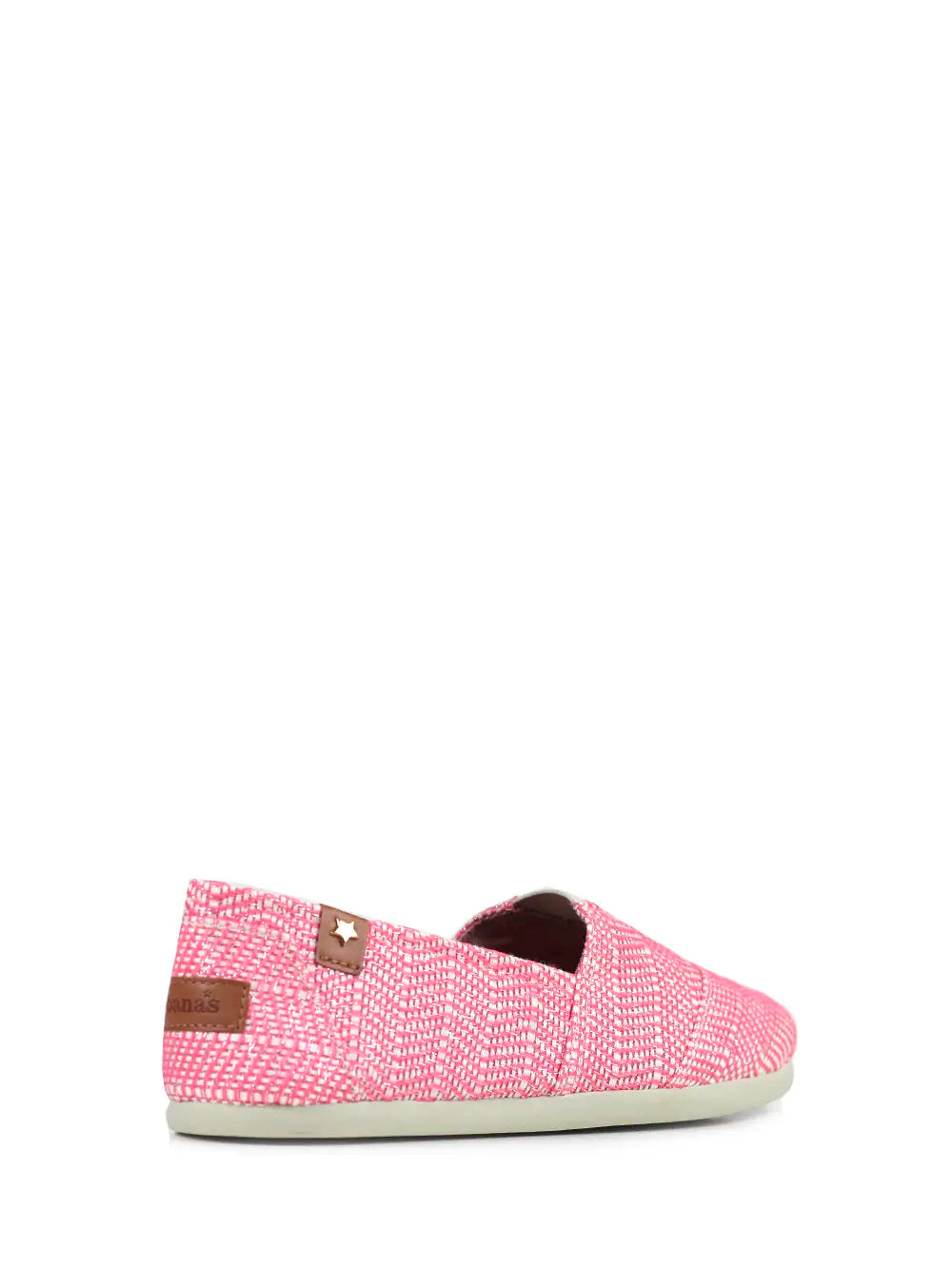 Textured Pink Fabric Espadrille