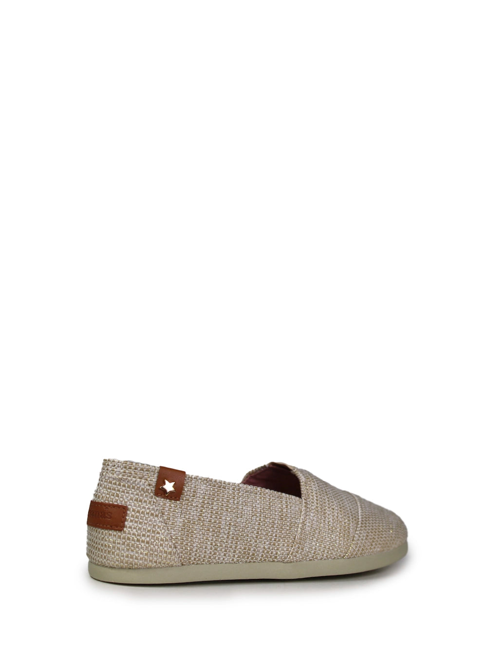 Espadrilles en tissu beige avec texture