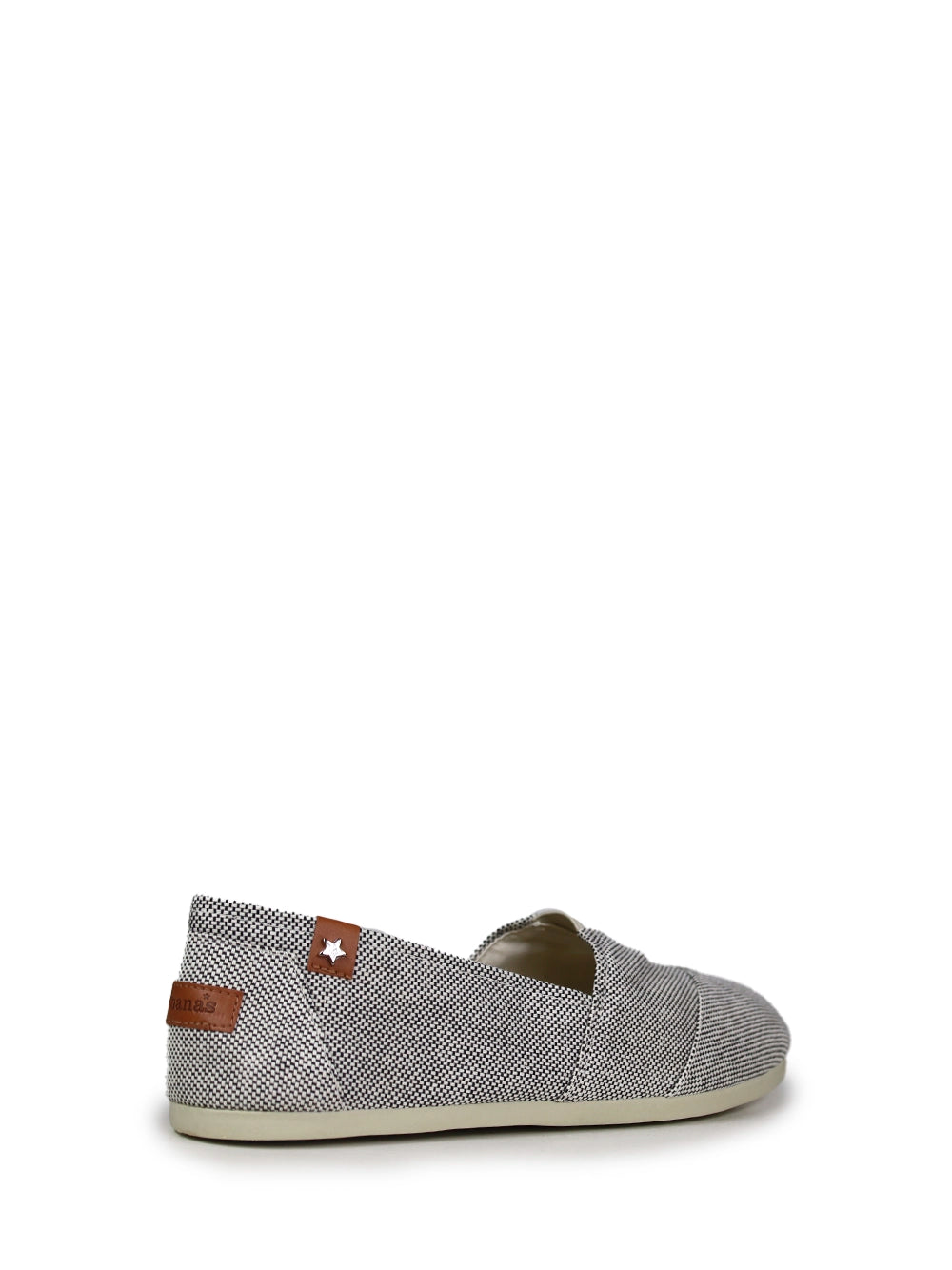 Espadrilles pour hommes en tissu noir et blanc