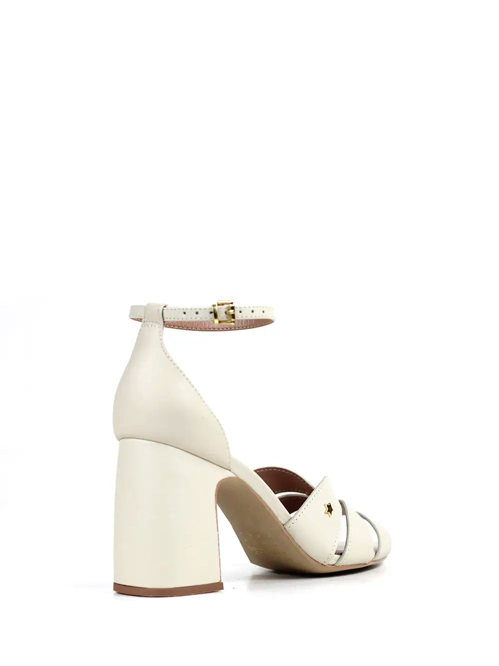 Off-White Leather High Heel Sandals