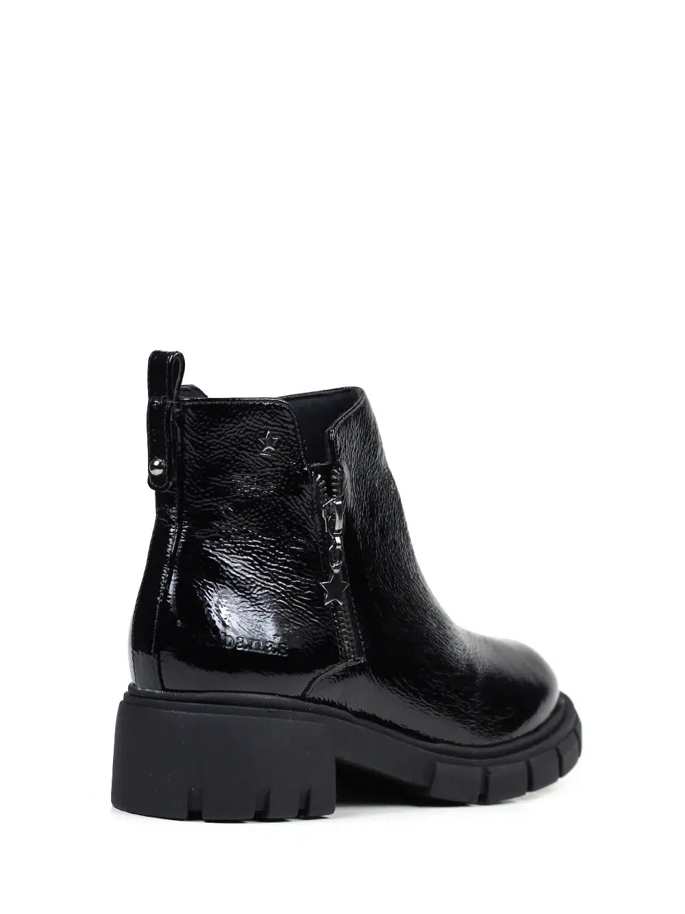 Botte en cuir noir