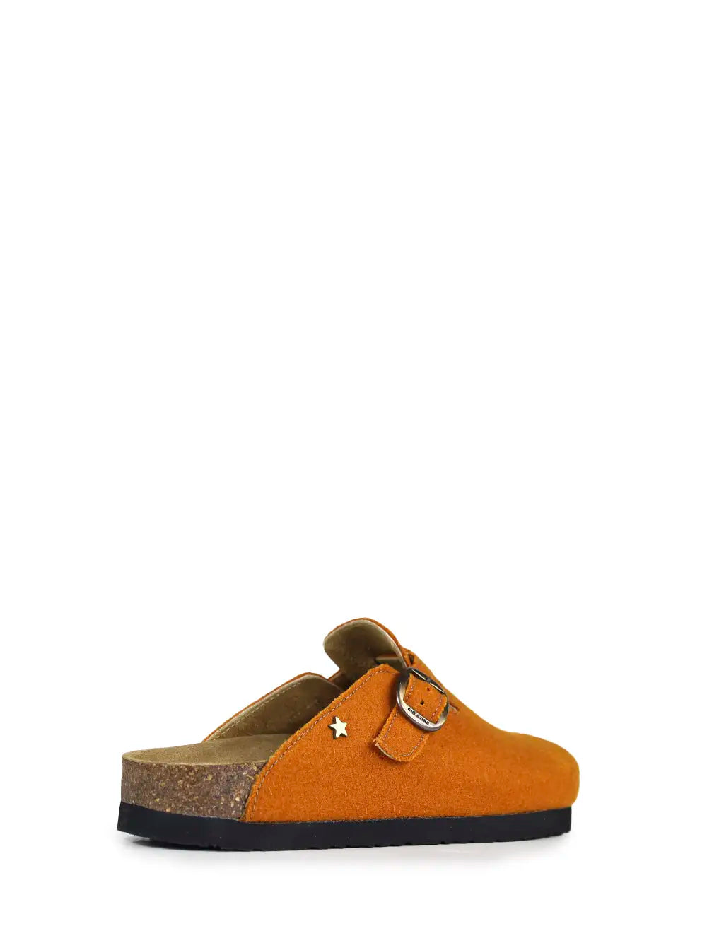 Sandália Maria em Burel Laranja