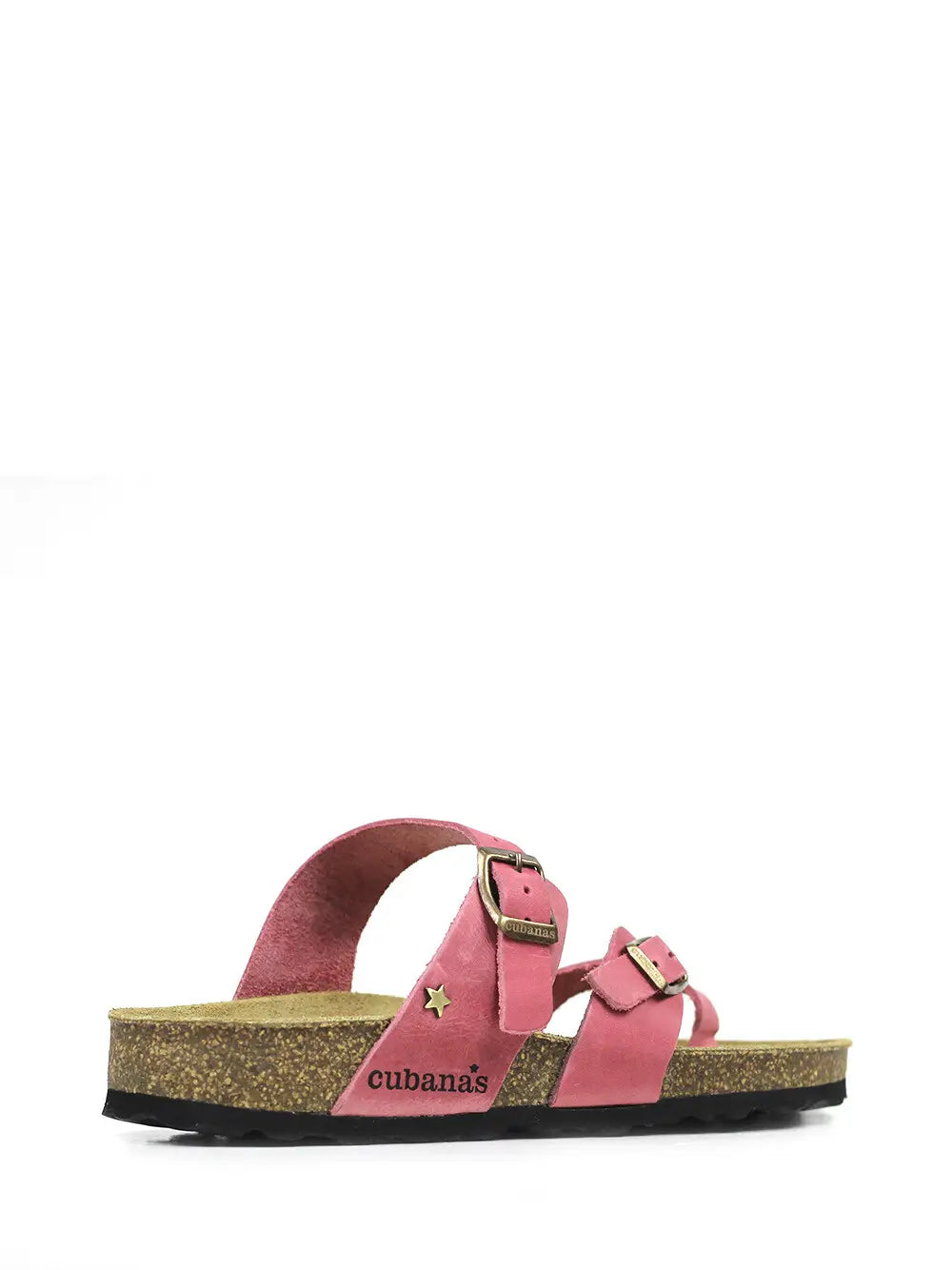 Sandália Nazaré em Pele Rosa e Tiras