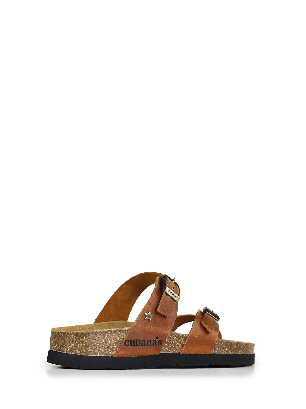 Sandalia Nazaré de Piel Camel con Tiras