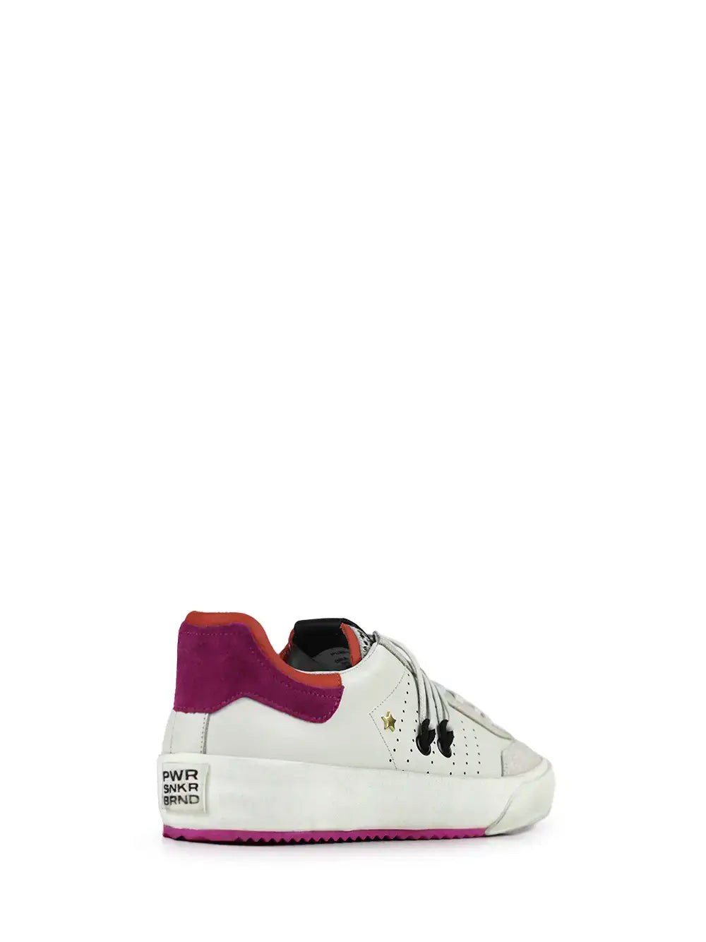 Ténis em Pele Branca e Atacadores