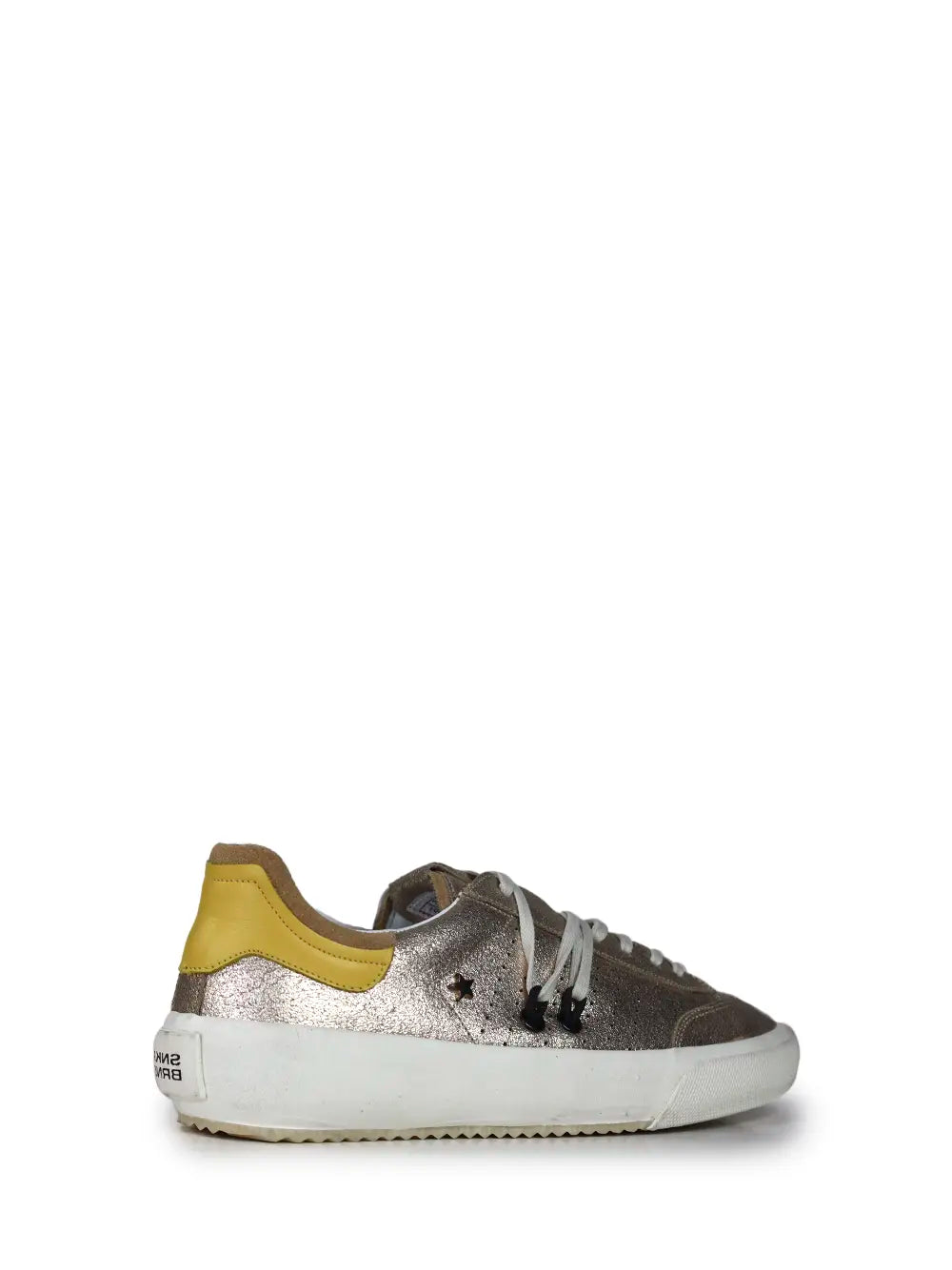 Gold and Yellow Leather Sneakers